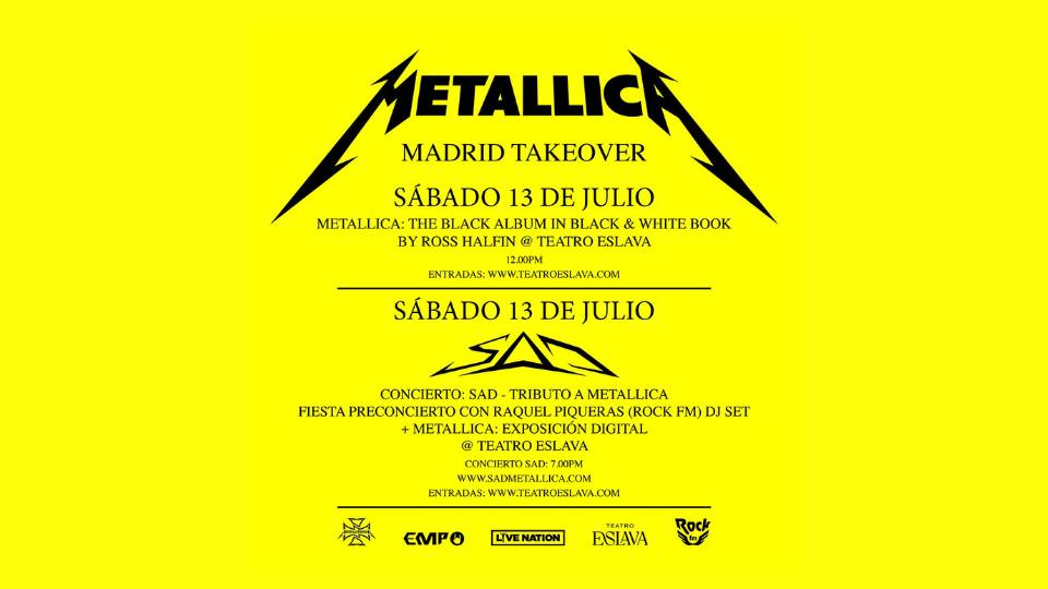 SaD European Metallica Tribute Live @ Metallica Madrid Takeover