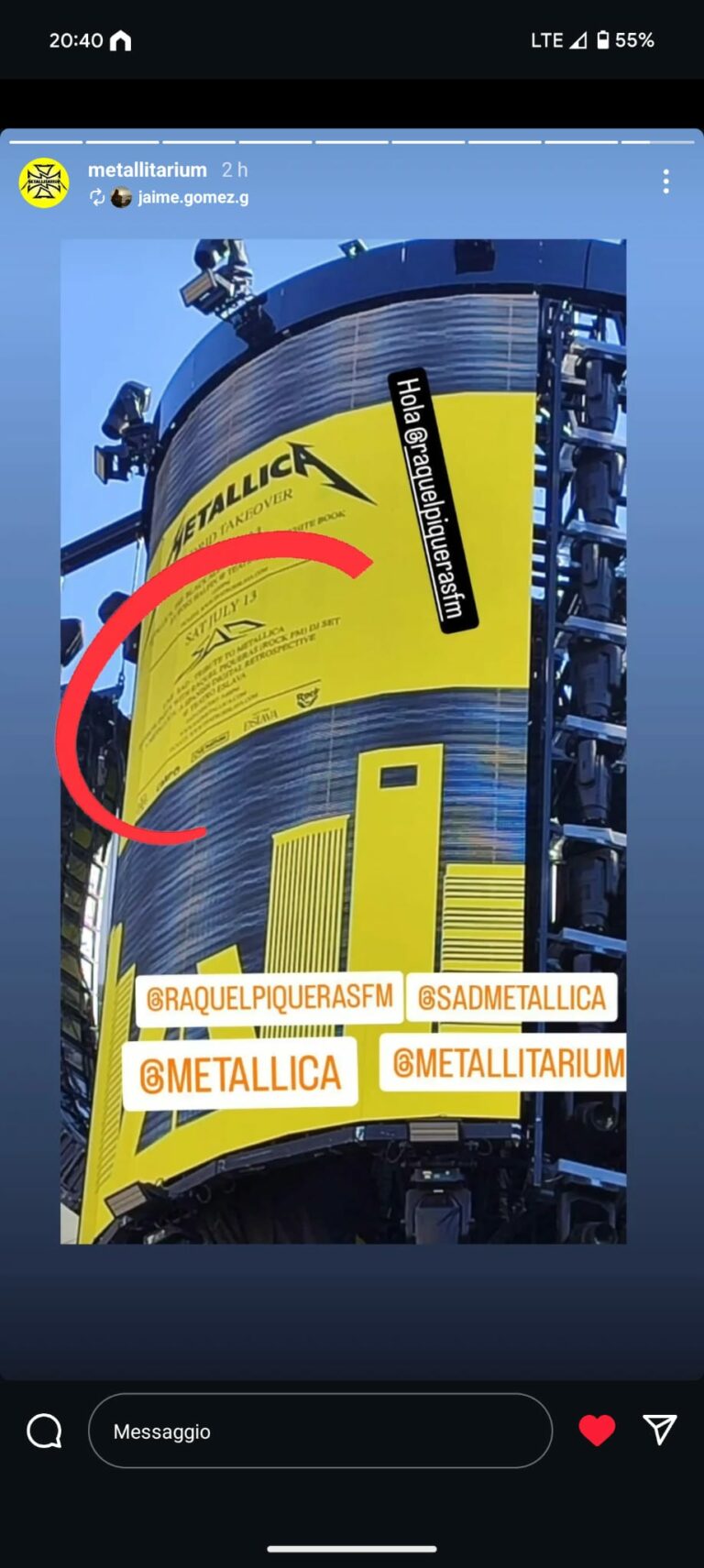 METALLICA MADRID TAKEOVER EVENT SAD TRIBUTE