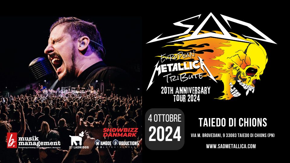 SaD European Metallica Tribute Live @ Taiedo di Chions